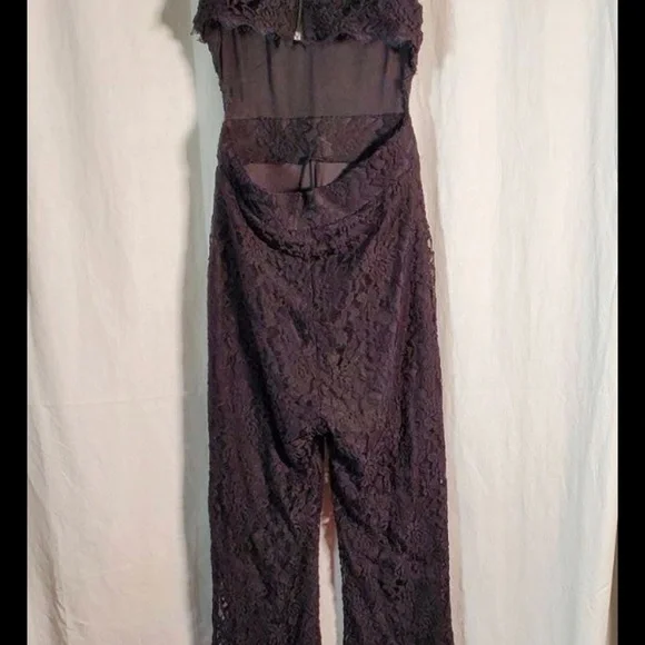 Black Lace Venus Jumpsuit Size M - Picture 5 of 13